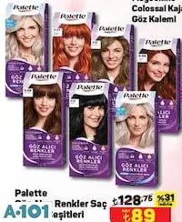 PALETTE GÖZ ALICI RENKLER SAÇ BOYASI ÇEŞİTLERİ/ADET